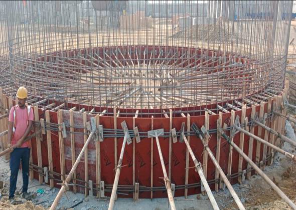 Circular tank shuttering, Calcimag Chemicals