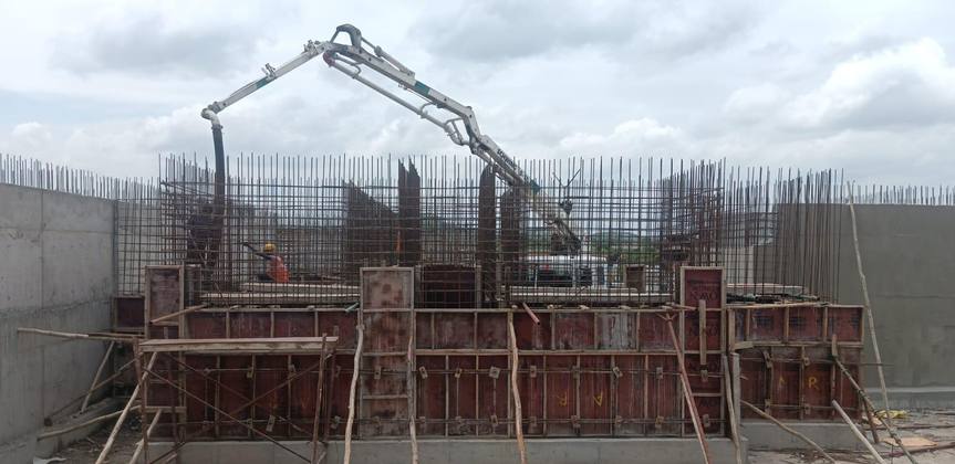 ETP and STP wall concreting